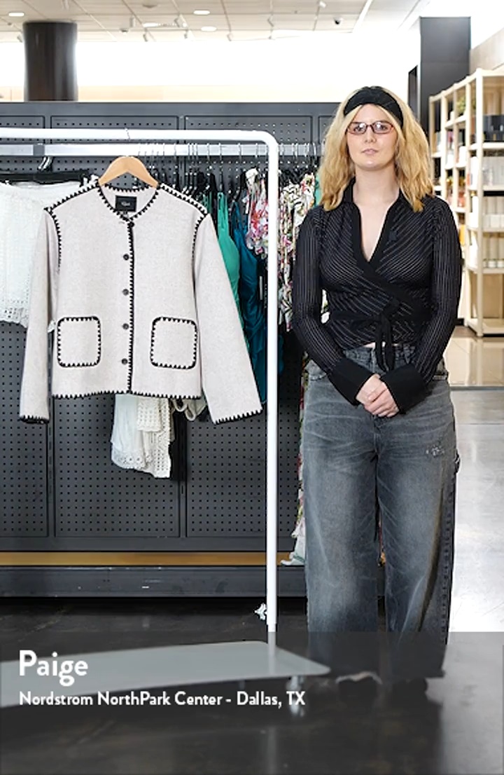 Rails Melanie Embroidered Detail Wool Blend Jacket (Women) | Nordstrom