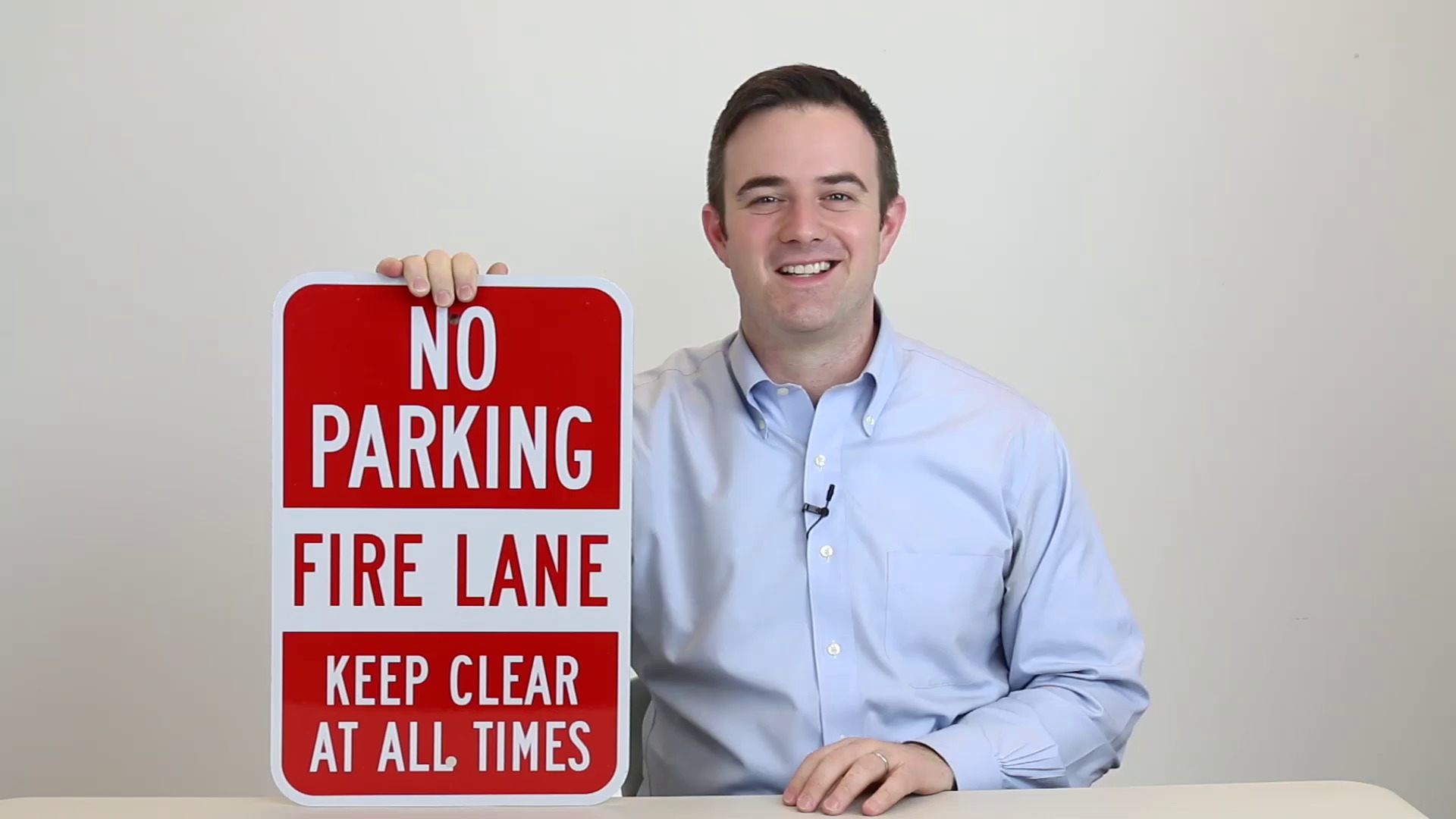 No Parking Fire Lane Keep Clear At All Times Sign