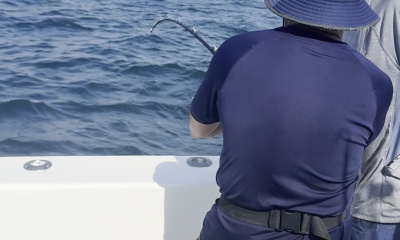 First fishing experience with our two young kids