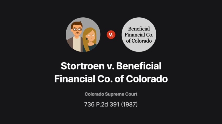Stortroen v. Beneficial Financial Co. of Colorado