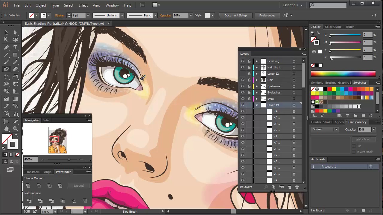 Vector Portraits for Beginners - Final Touches