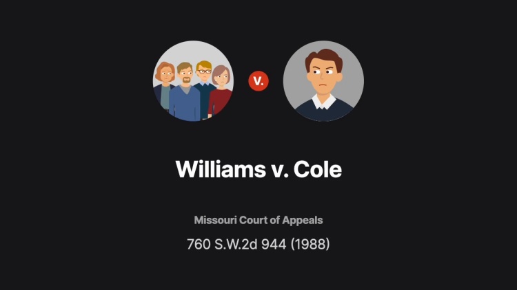 Williams v. Cole