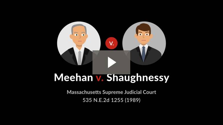 Meehan v. Shaughnessy Case Brief Quimbee