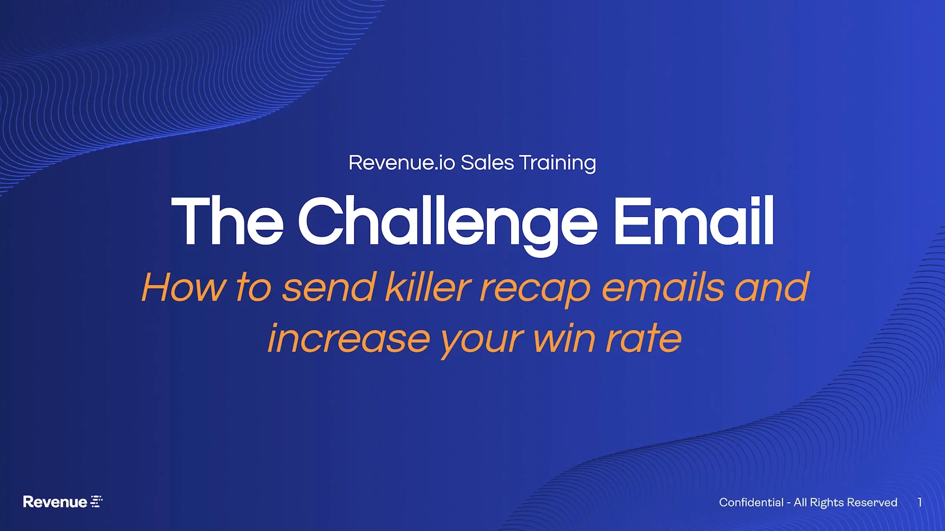 The Challenge Email