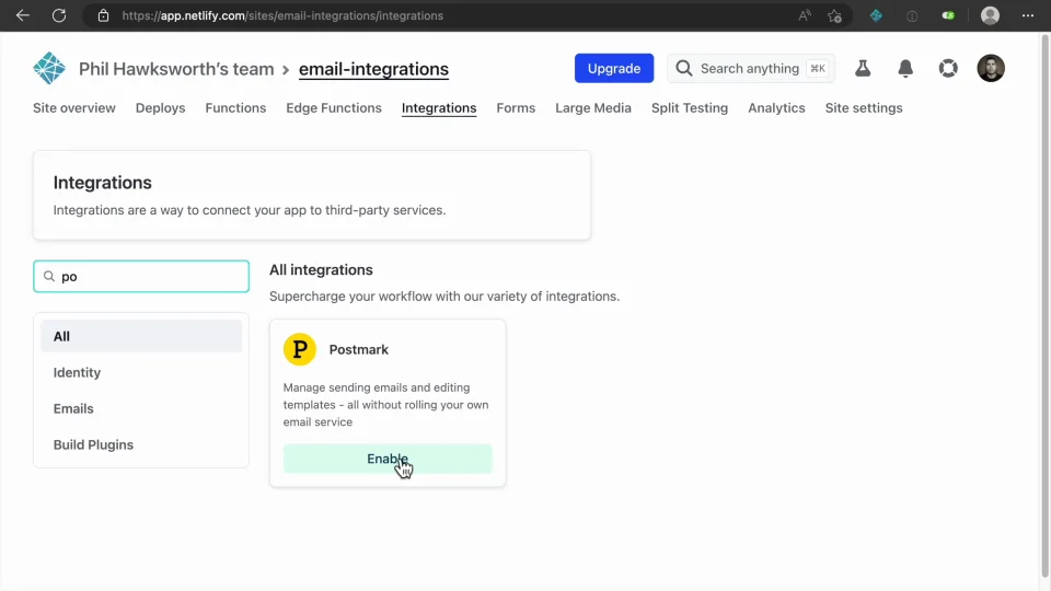 Postmark Support Video: Netlify Email Integration with Postmark