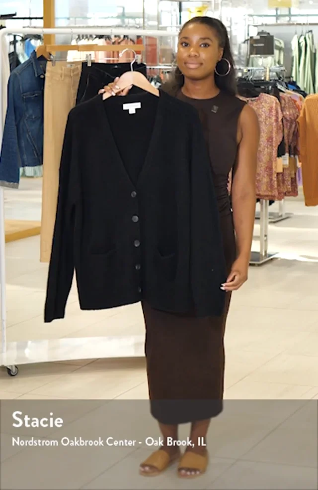 Treasure & Bond Oversize Cardigan in Black at Nordstrom, Size 2x