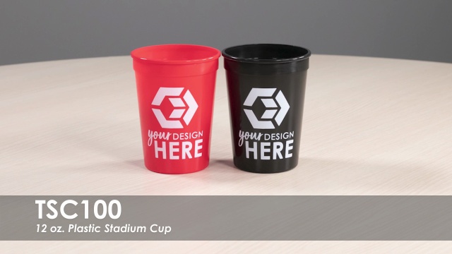 Custom Stadium Cups (12 Oz., 4.125 x 3.125 Dia.)