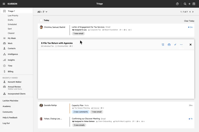 TaxDome vs Karbon practice management software