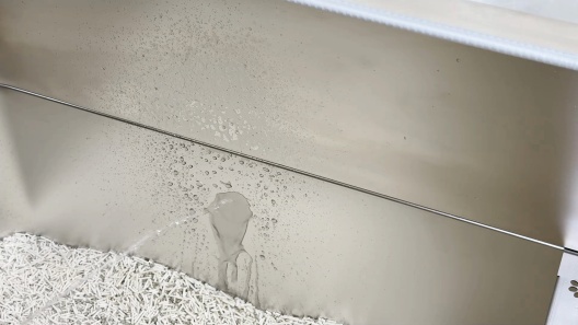 Ptlom Stainless Steel High Sided Cat Litter Box