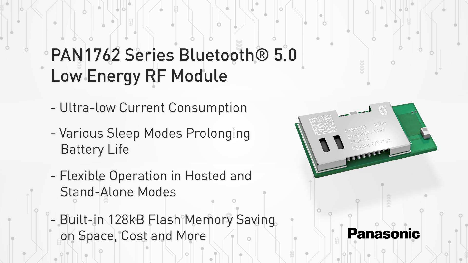 Quick Clips: PAN1762 Series Bluetooth® 5.0 Low Energy RF Module