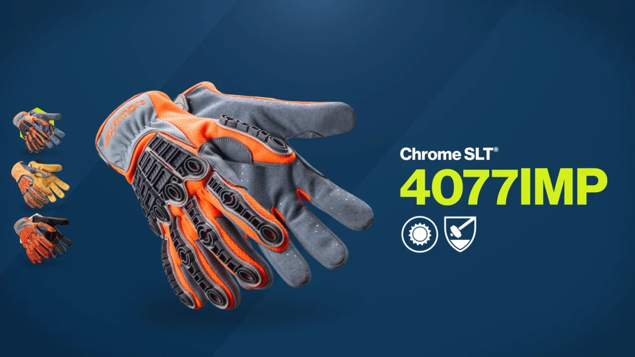 Chrome SLT 4077IMP - Level 3 impact glove - HexArmor