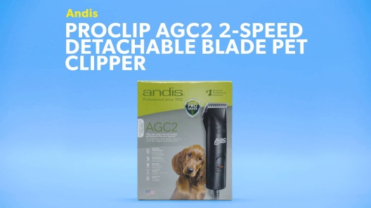 ANDIS AGC2 2-Speed Detachable Blade Dog & Cat Hair Grooming Clipper, Black  