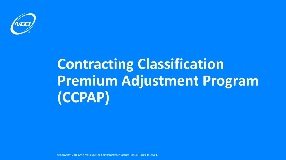 Ccpp Pa Form Contracting Classification Premium Adjustment Program (CCPAP)