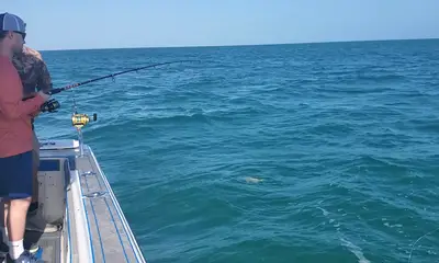 Fishing on the Gulf. 