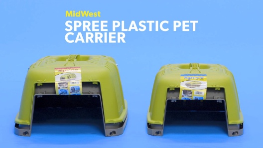 Midwest Spree Plastic Pet Carrier Red