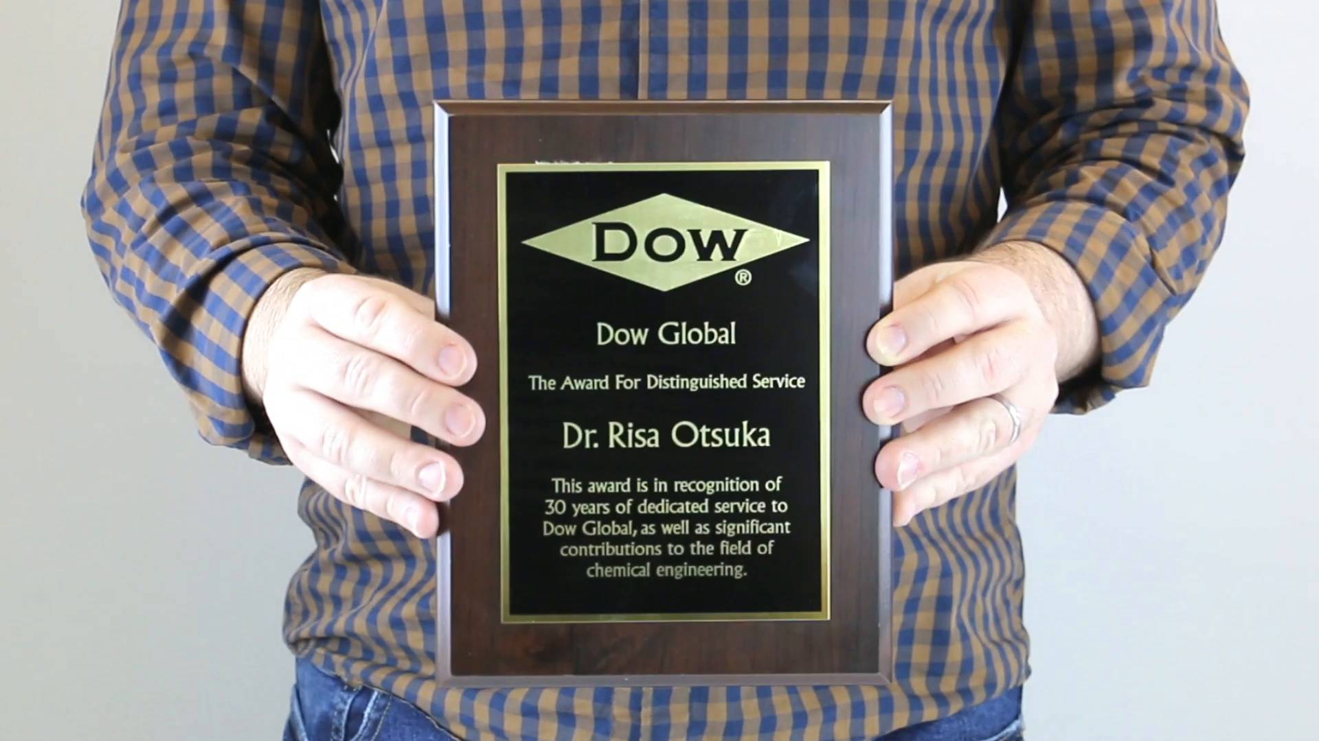 Cherry Finish Award Plaque