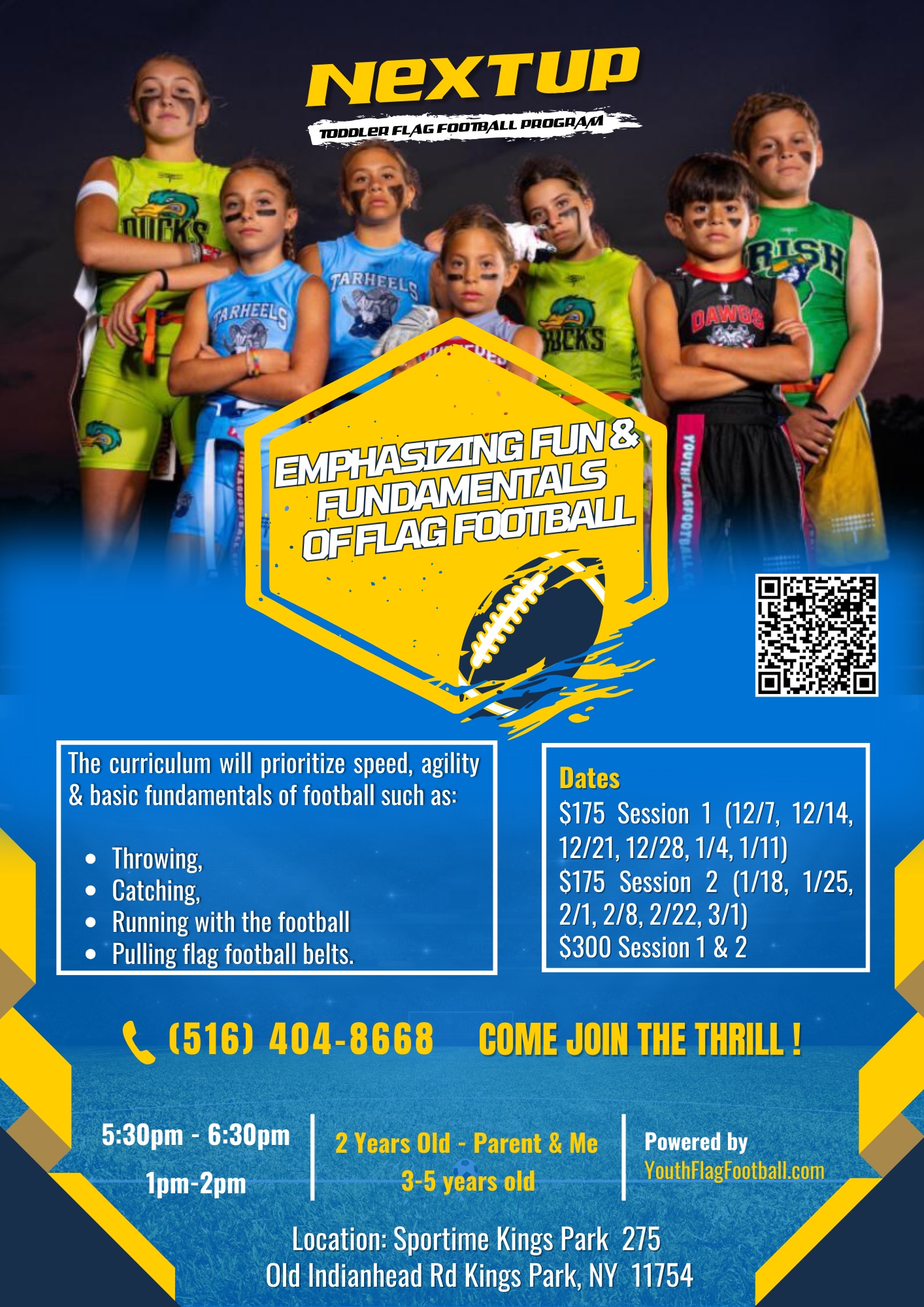Portfolio design: Next Up Flyer_1