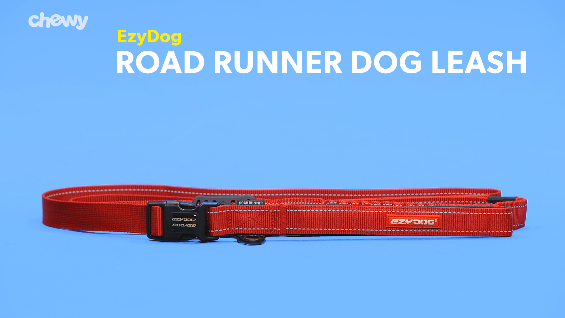 EzyDog Road Runner Hands Free Walking and Running Zero Shock Bungee Dog Leash with Reflective Stitching and Adjustable Waist Belt Jogging 