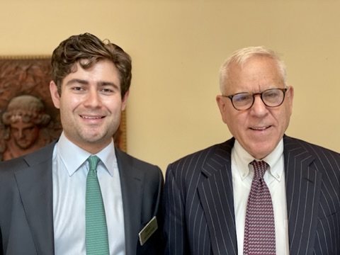 Alec with David Rubenstein