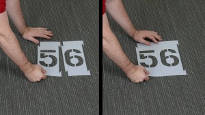 Numbers and Letters Stencils