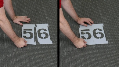 Number Stencil Set, 0-9