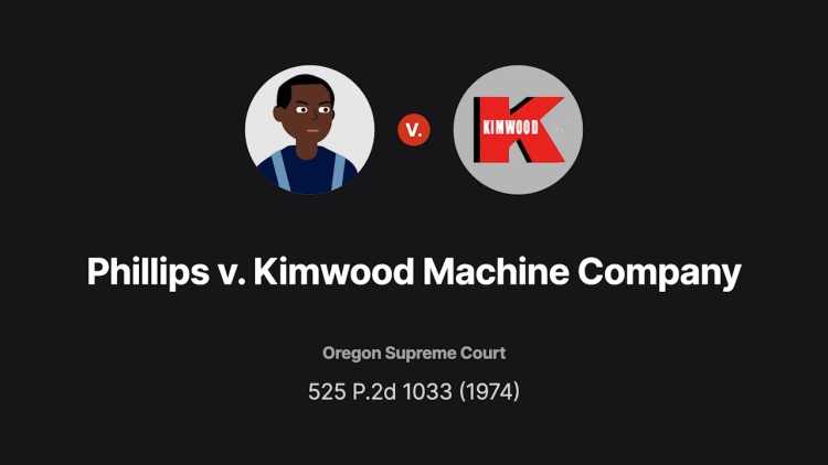 Phillips v. Kimwood Machine Company