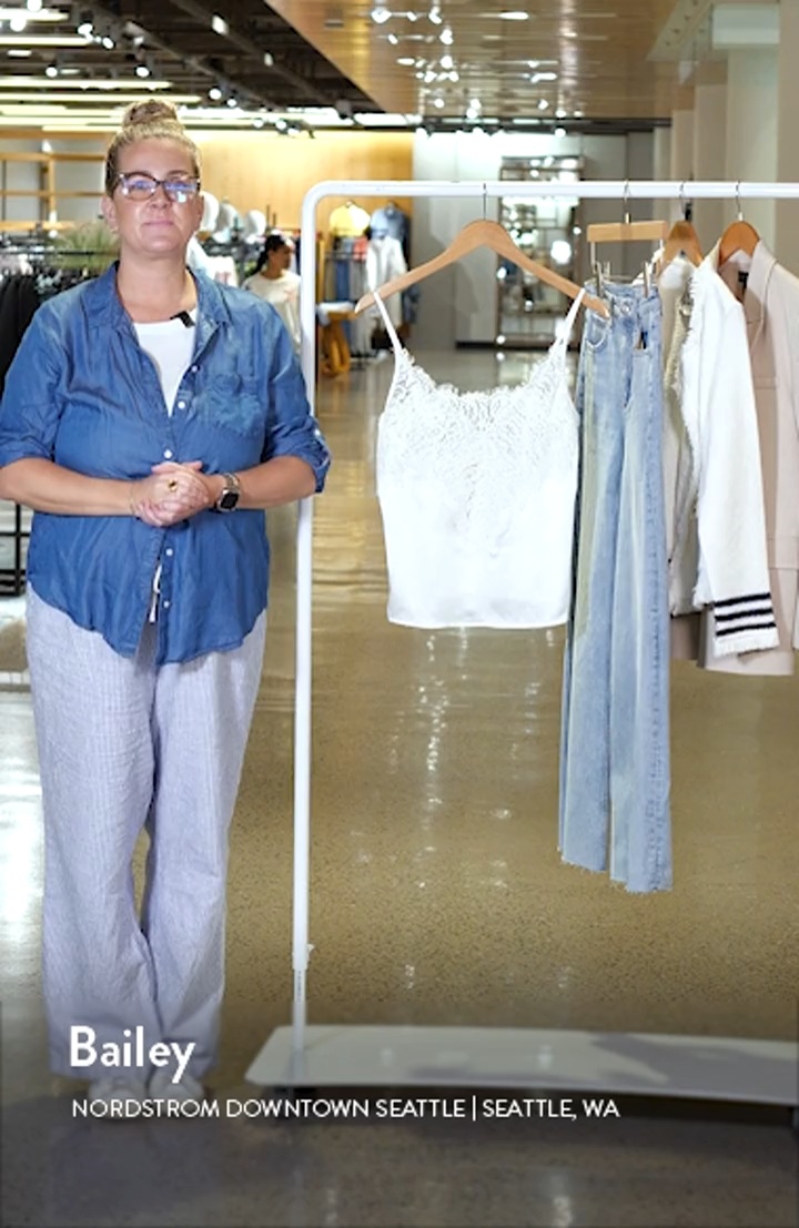 L'AGENCE Priya Lace Silk Camisole | Nordstrom