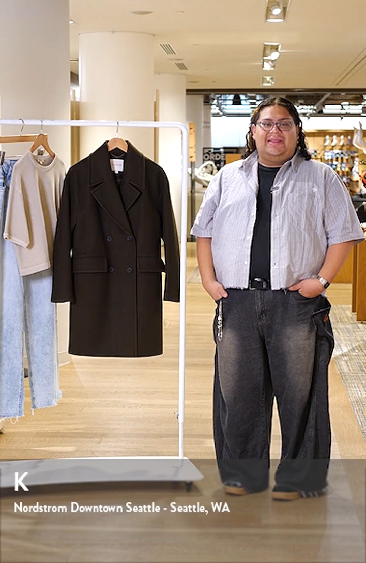 Lucky Brand Boxy Double Breasted Coat | Nordstrom