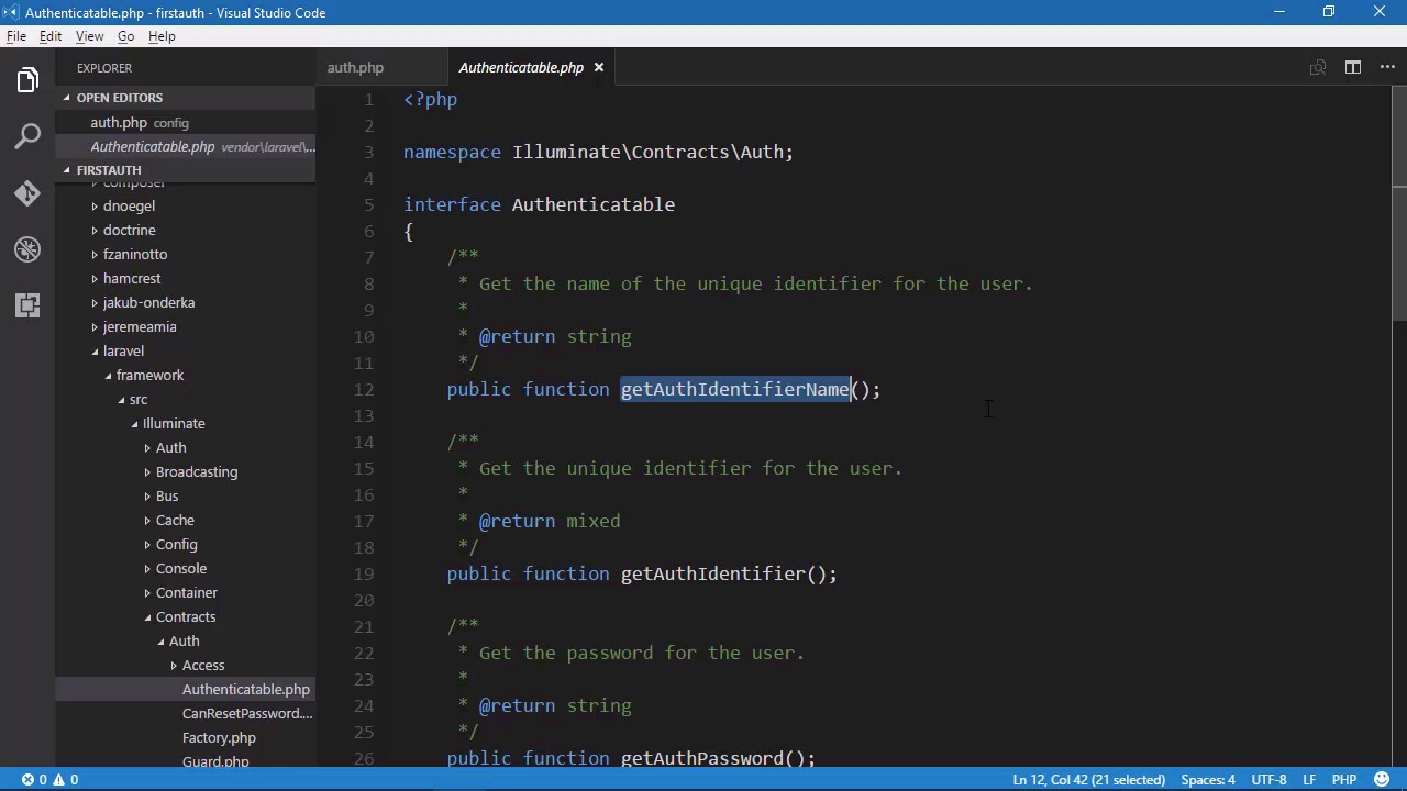 Authentication With Laravel - Create an Authenticatable User