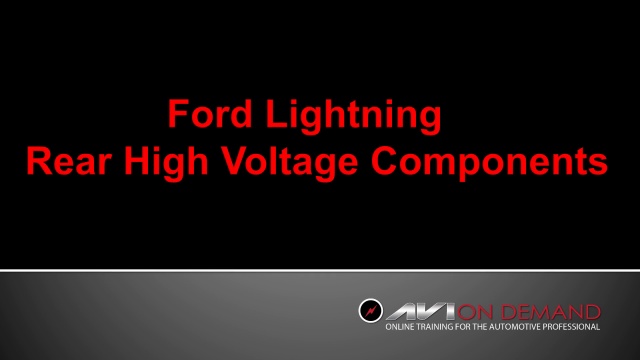 Ford Lightning Rear High Voltage Components