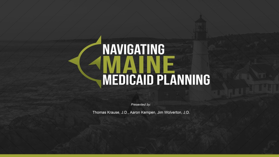 Navigating Maine Medicaid Planning