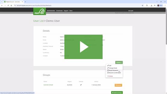 How to administer users in Maptek Account