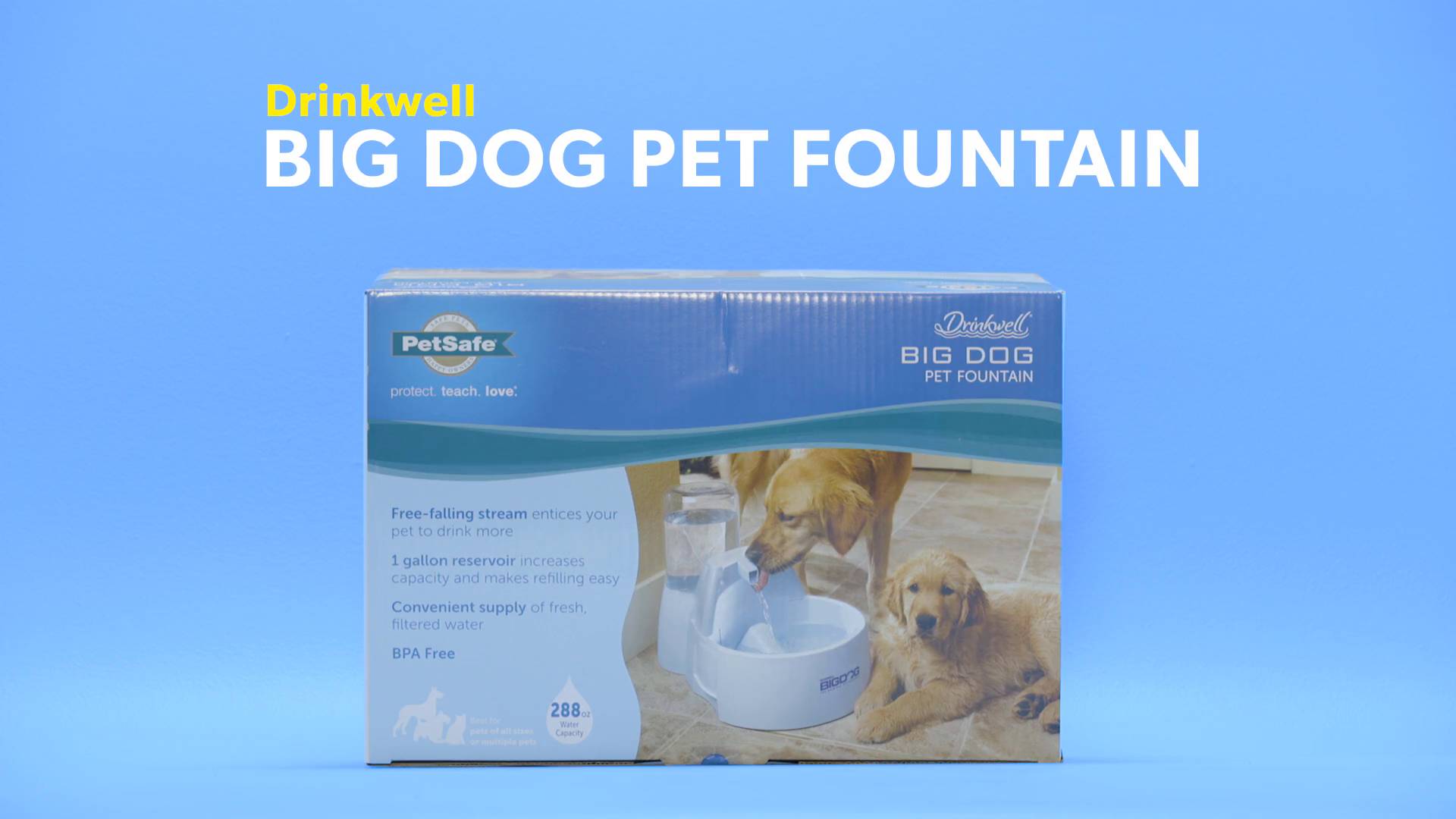 Discontinued PETSAFE Drinkwell Big Dog Pet Fountain 2.25 gal Chewy