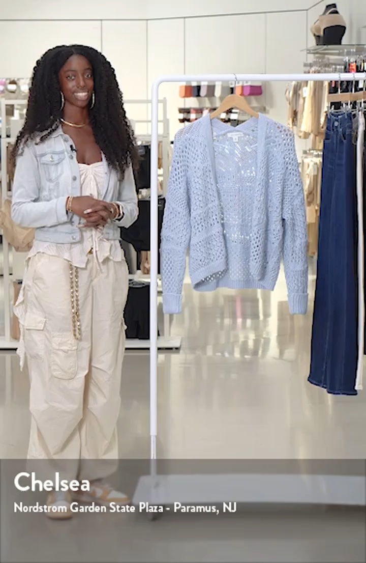 トップス ASKYY/BONDING CARDIGAN/SIZE1 Treasure & Bond Openwork Slouchy Cotton Cardigan | Nordstrom