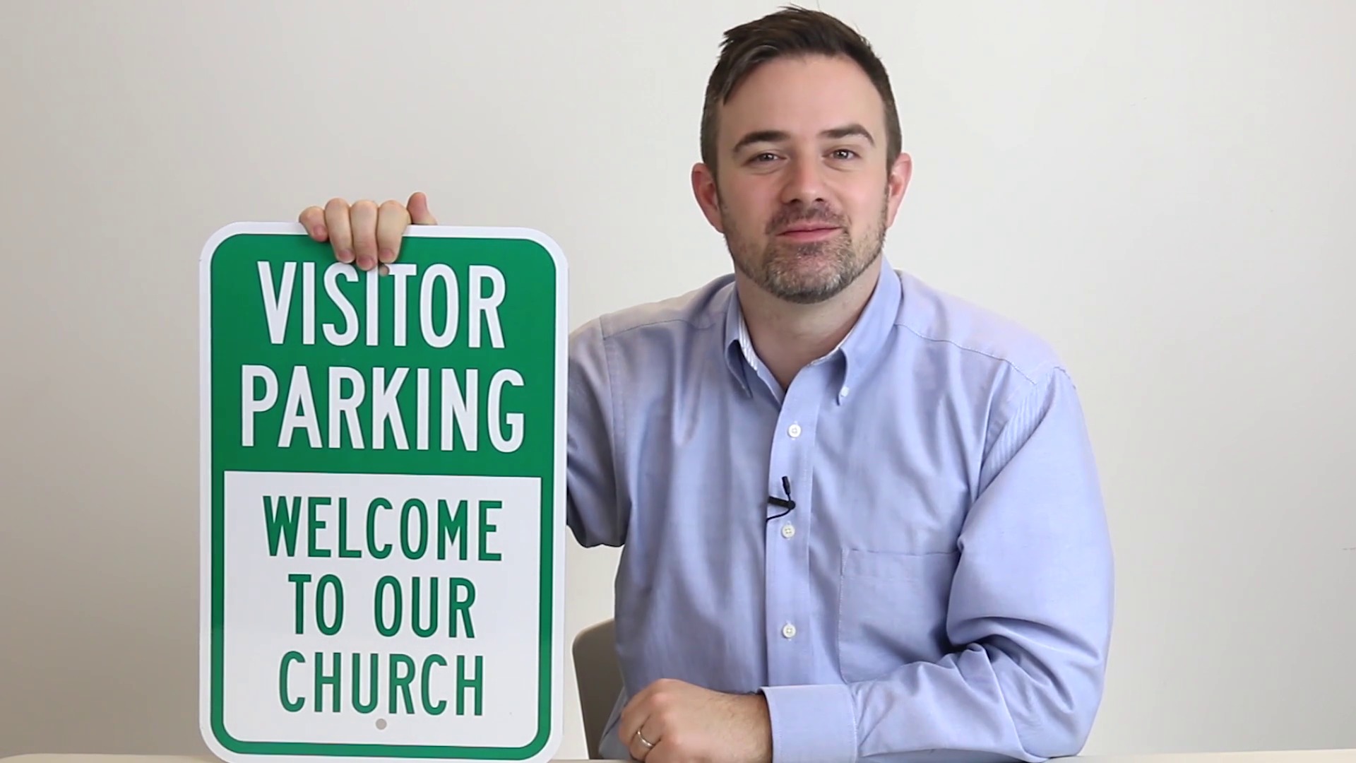 Visitor Parking Welcome To Our Church Sign