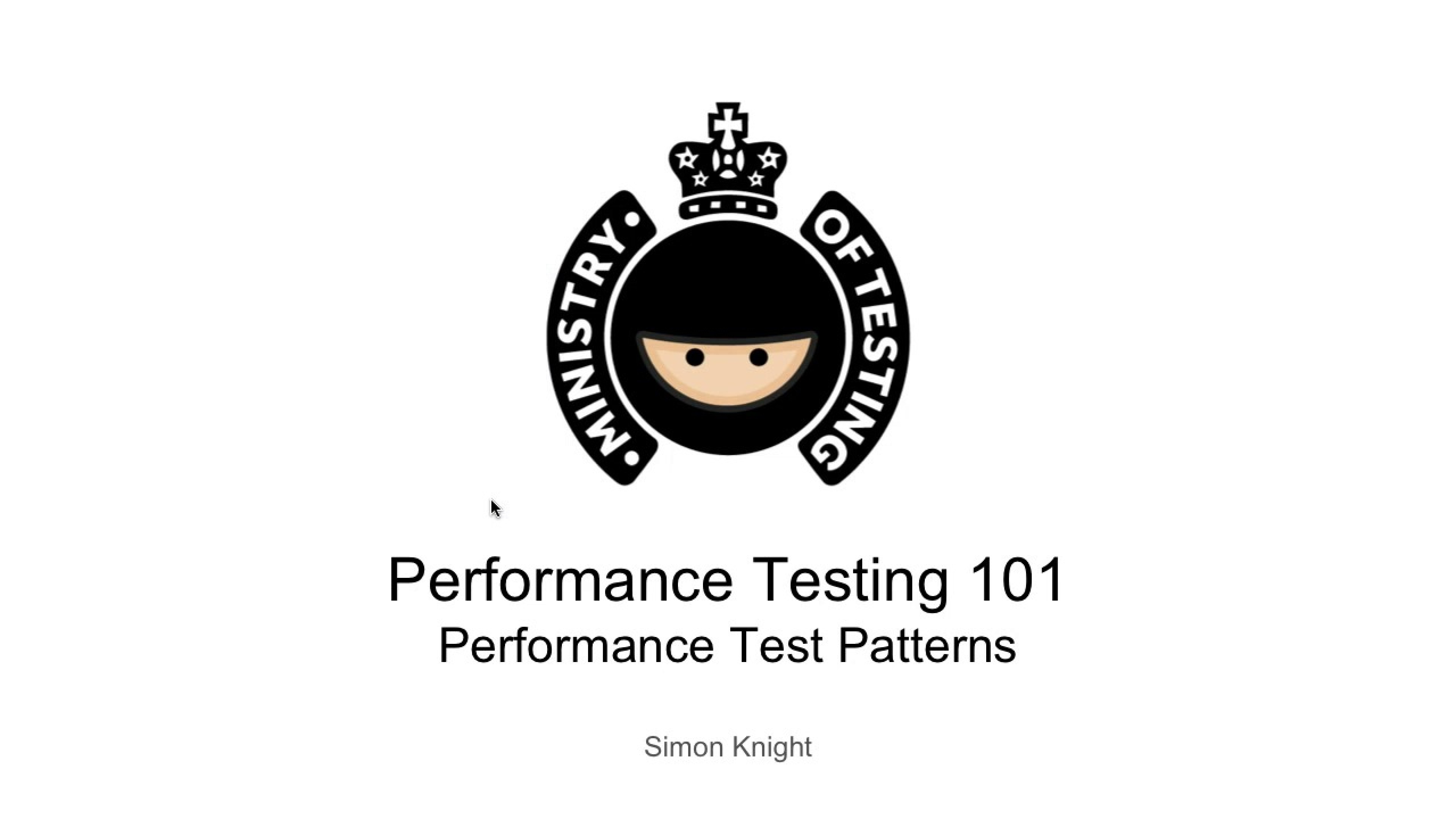 Variations on a Theme - Performance Testing Patterns