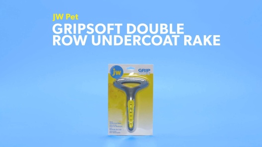 Free Shipping JW Pet GripSoft Double Row Undercoat Rake