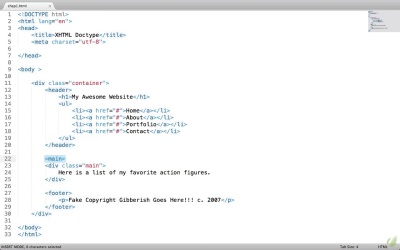 HTML5 Fundamentals - Headers, Footers, and Navigation