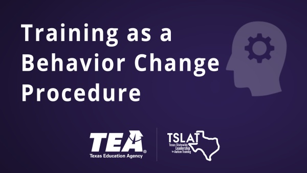 Training as a Behavior Change Procedure