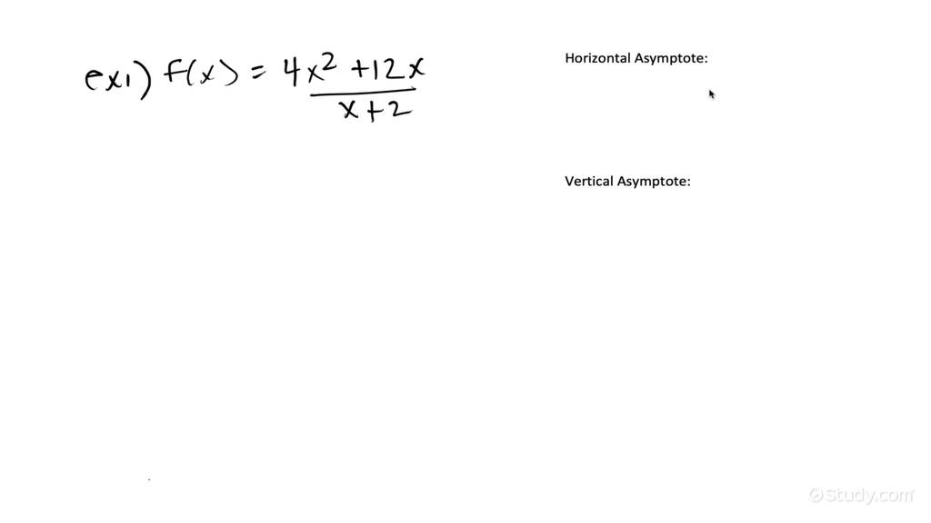 How to Find Horizontal and Vertical Asymptotes of a Rational Function ...