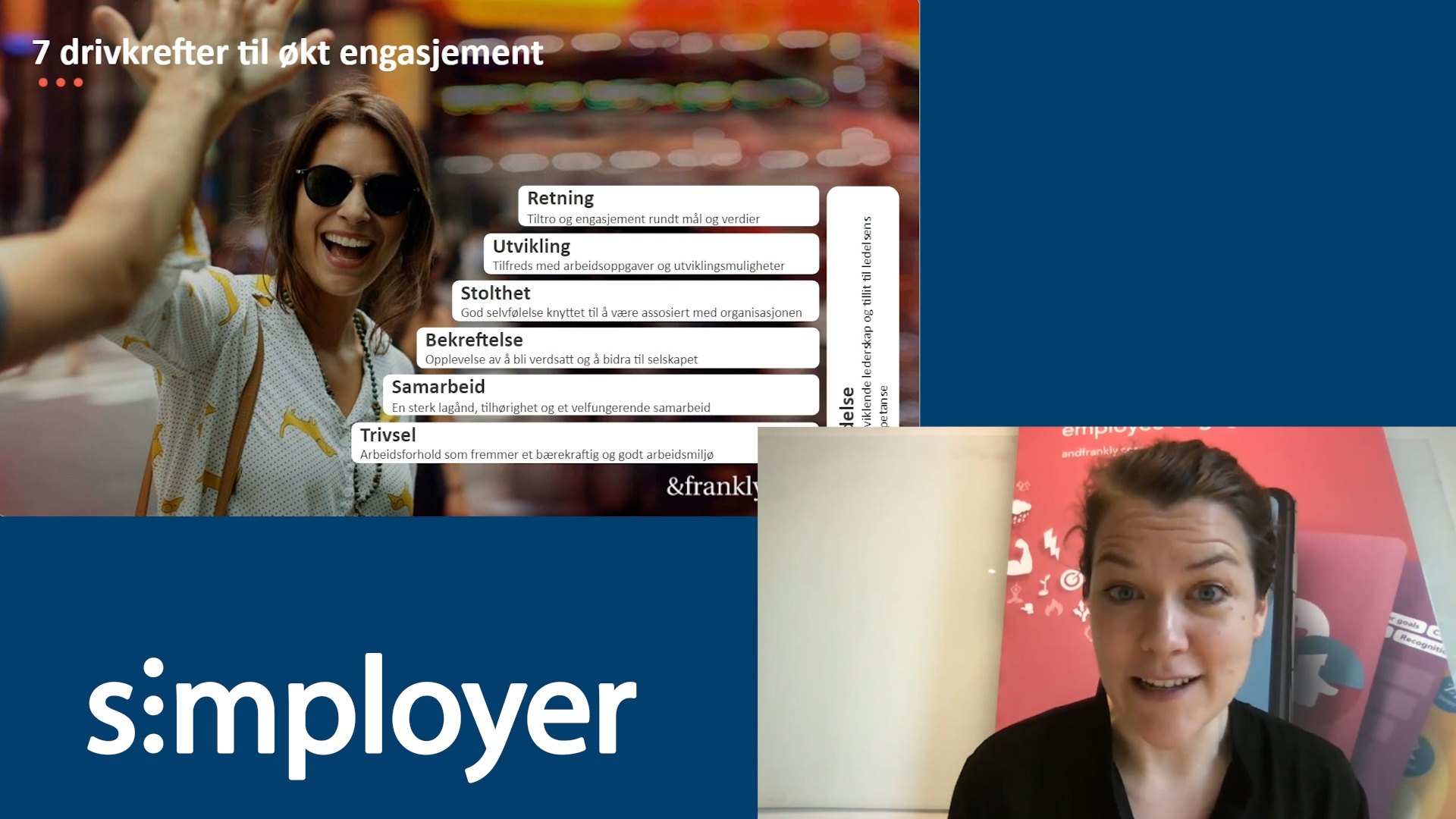 Se gratis webinar: Slik måler du engasjement, demo av &frankly