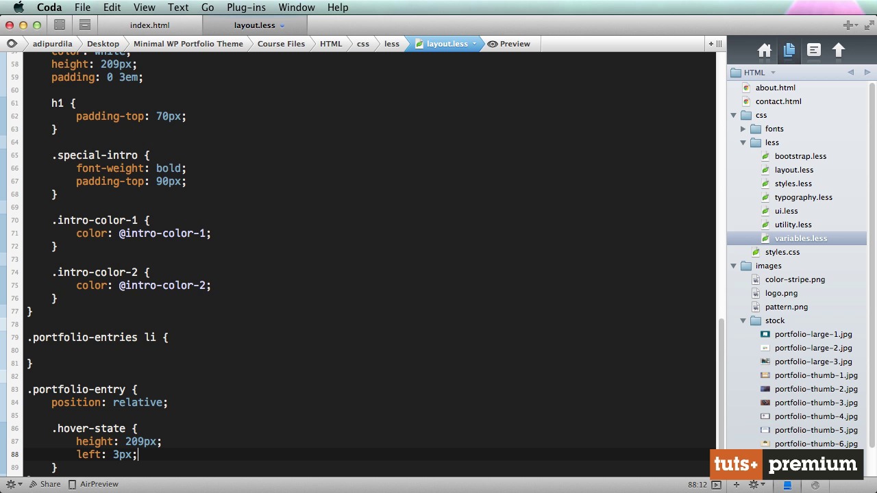 PSD to WordPress: Minimal Portfolio Theme - CSS: Homepage (Part 2)