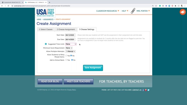 Screenshot from Assessment Builder K12 video