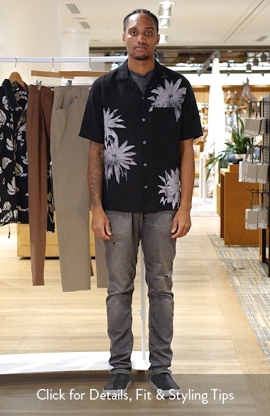 Floraze Floral Graphic Button-Up Camp Shirt (Men) | Nordstrom
