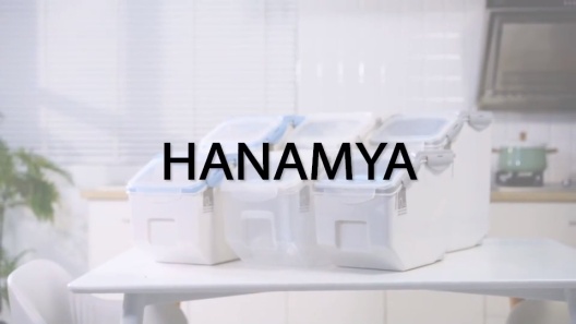 Hanamya 10 Liter Food Storage Lidded Container With Handle, Wheels