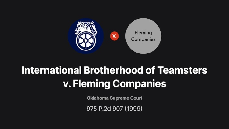 International Brotherhood of Teamsters v. Fleming Companies