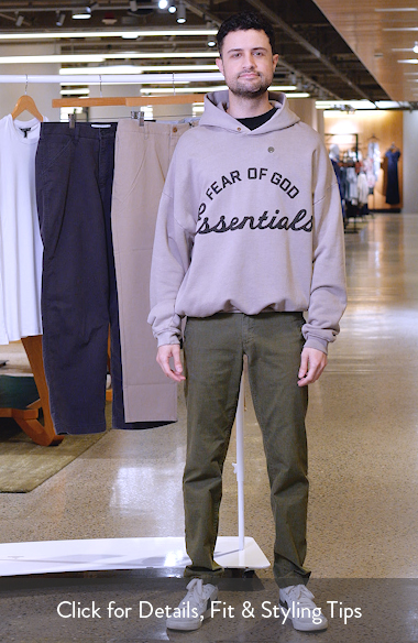 Fear of God Essentials '90s Fit Training Logo Hoodie (Men) | Nordstrom