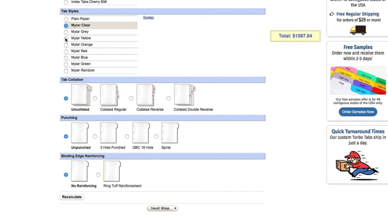 Create Your Own Stock Tabs