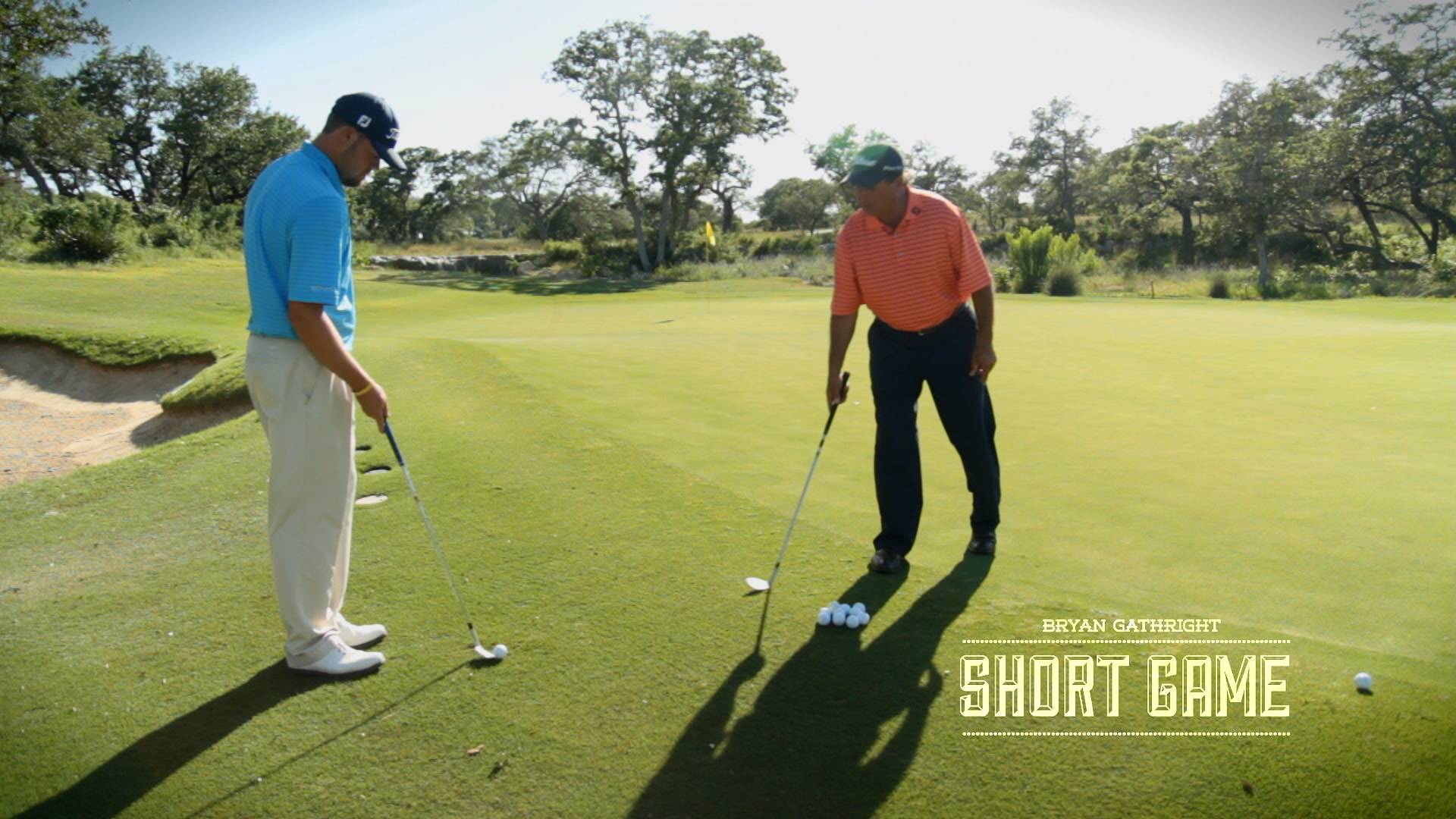 Short Game: Mid-Range Wedge Shot from Uphill Lie