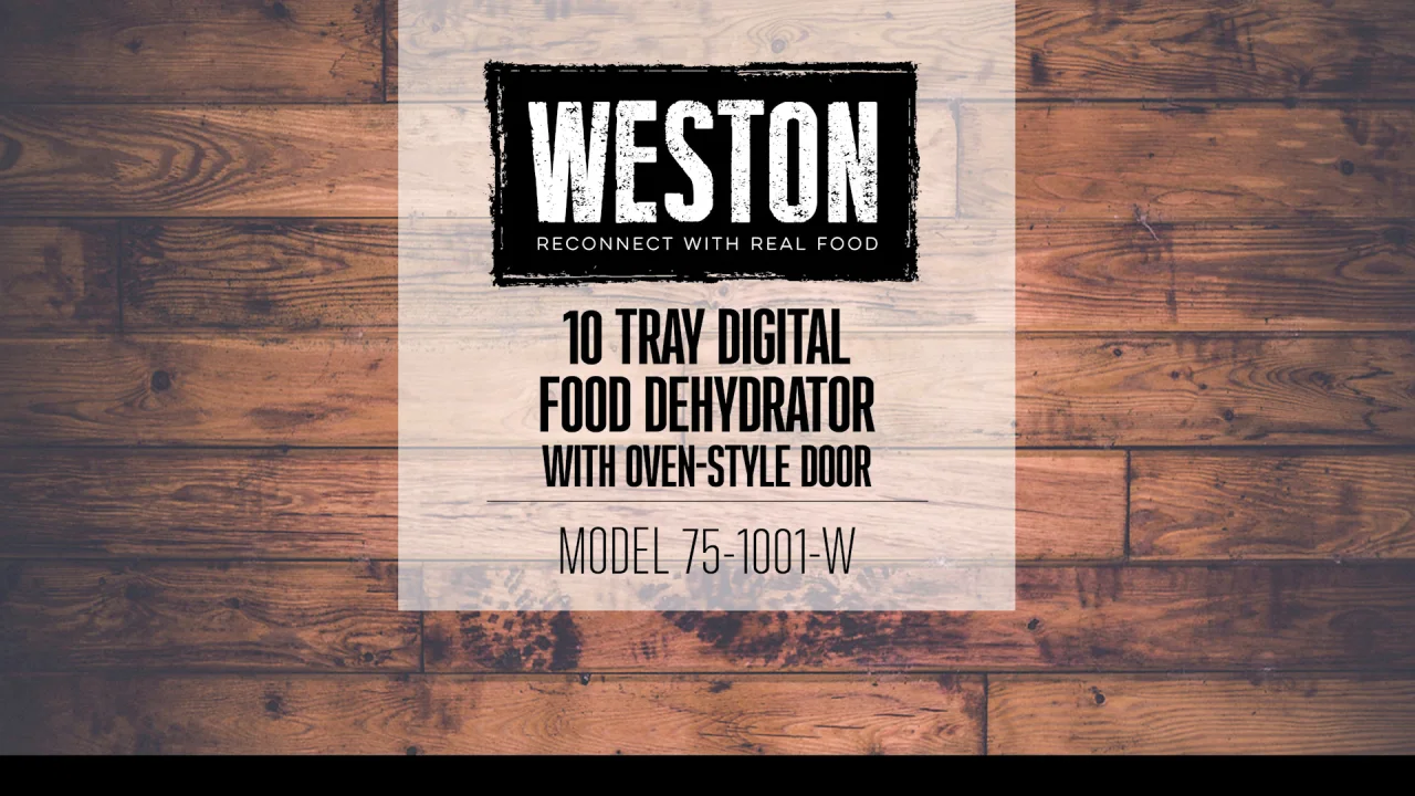 Weston 10-Tray Digital Food Dehydrator, Black